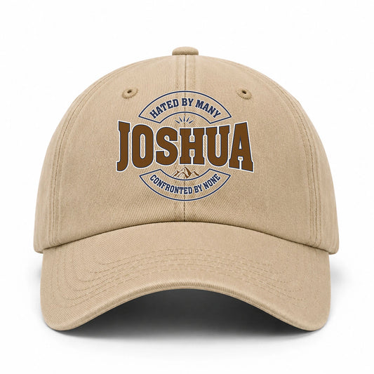 Hated By Many Confronted By None Washed Cap JOSHUA 13K1 C36PF