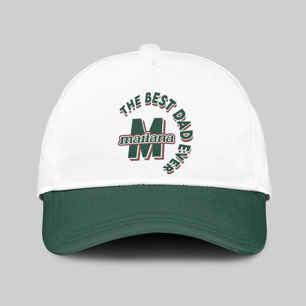 The Best Dad Ever Custom Name Cap MARIANA 13K1 C35PF