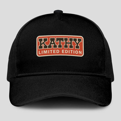 Limited Edition Red Logo Black Mesh Cap KATHY 13K1 C215PF