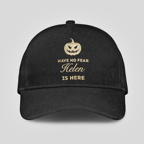 Have No Fear Your Name Is Here Jack O' Lantern Black Cap HELEN 13K1 C164PF