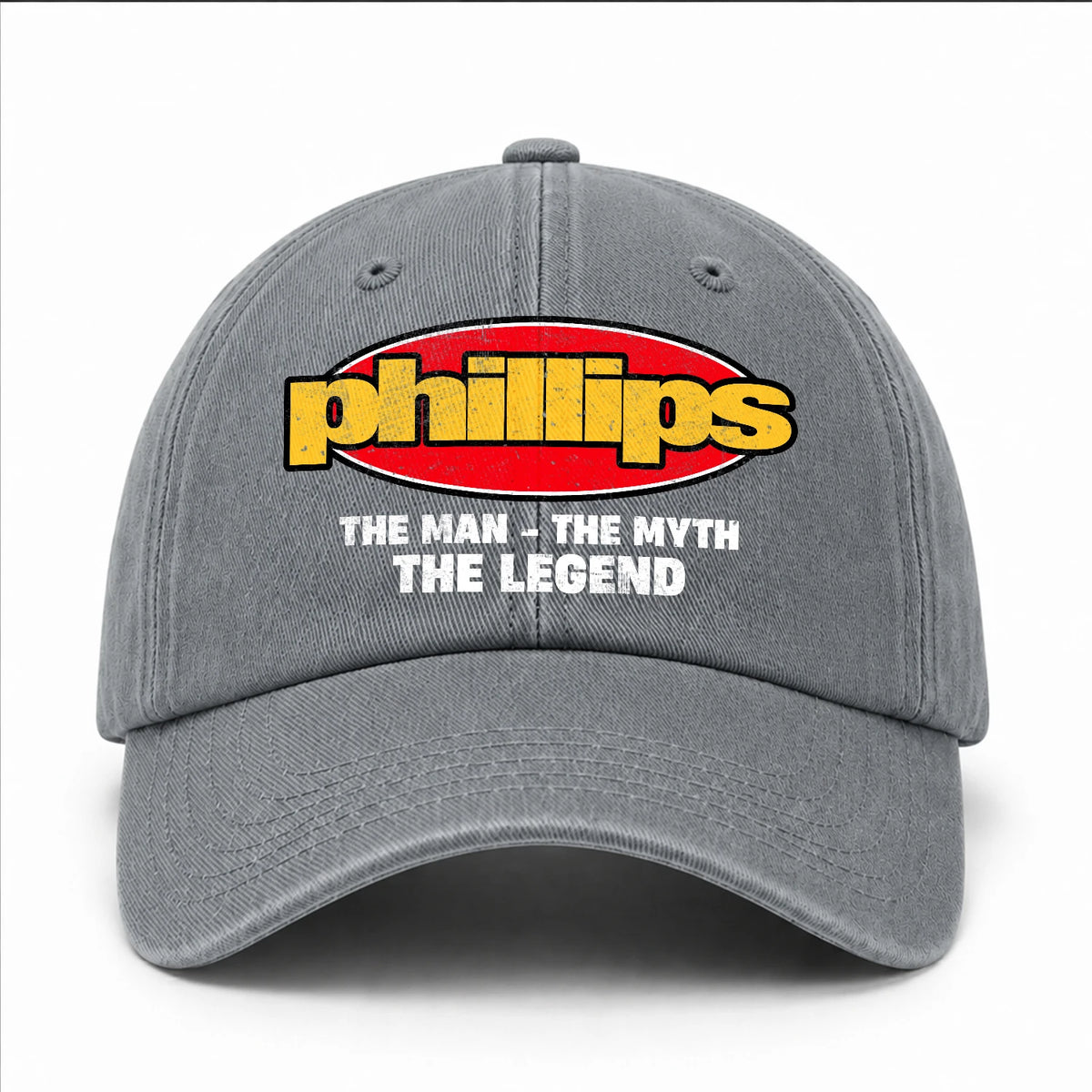 The Man The Myth The Legend Vintage Logo Washed Cap PHILLIPS 13K1 C162PF