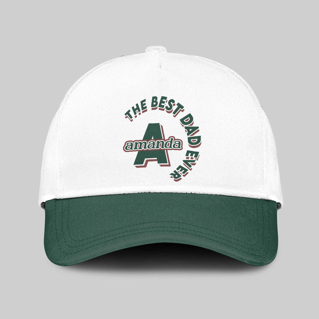 The Best Dad Ever Custom Name Cap AMANDA 13K1 C35PF