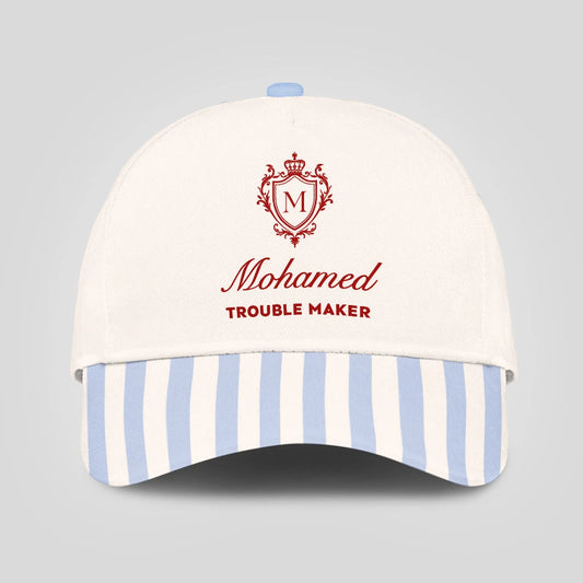 Trouble Maker Stripped Blue Beach Cap MOHAMED 13K1 C74PF