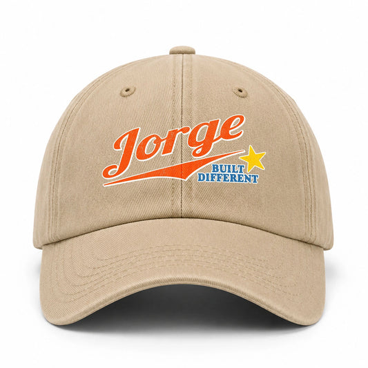 Your Name Built Different Logo Washed Cap JORGE 13K1 C56PF