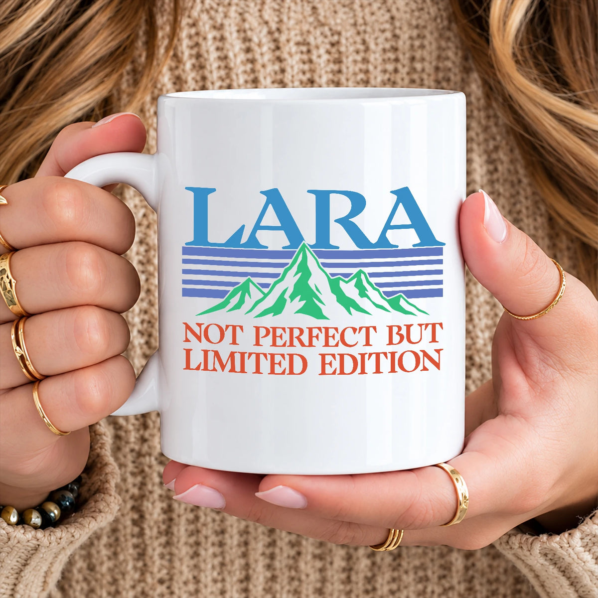 Not Perfect But Limited Eidition Retro Mountain Mug LARA 13K1 MG29