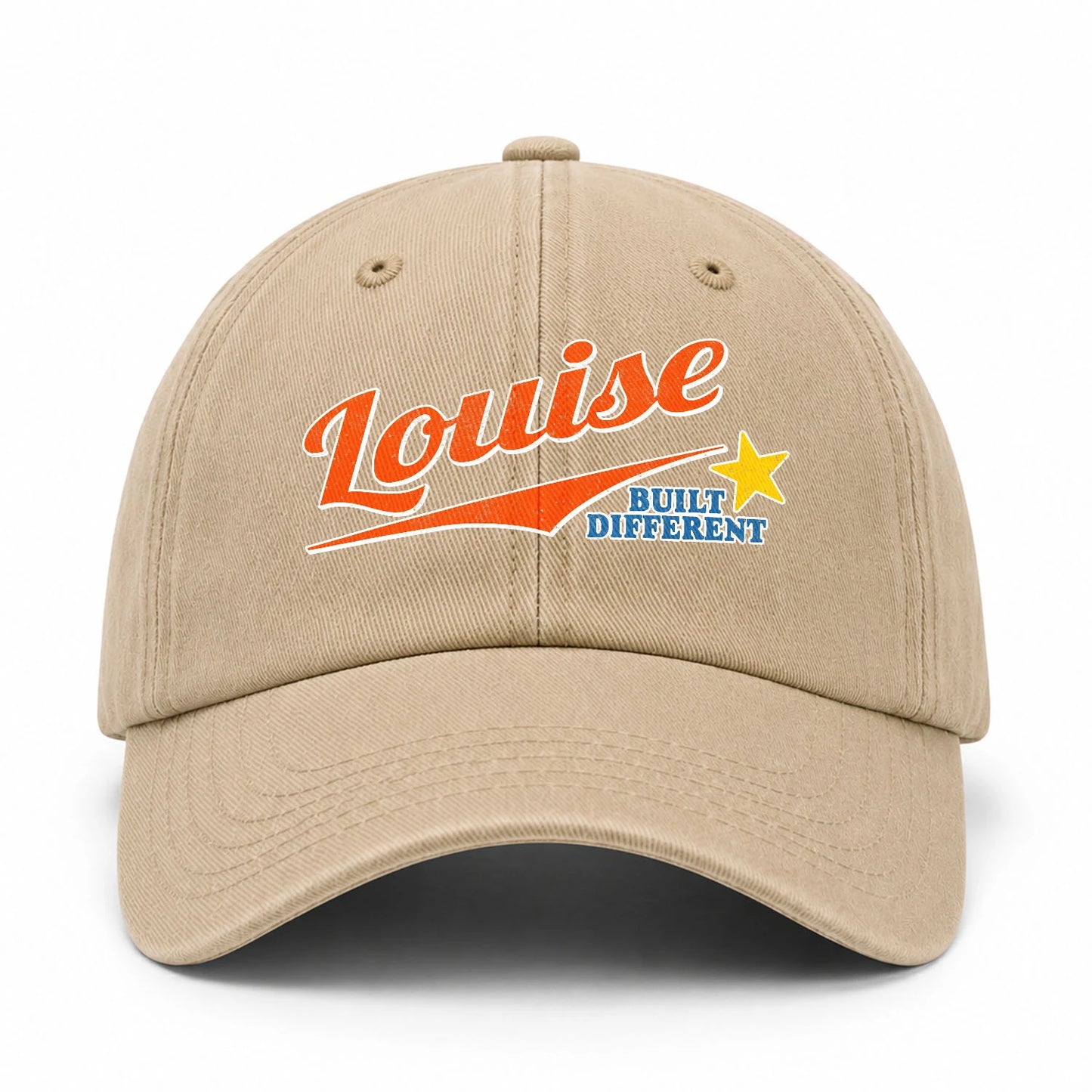 Your Name Built Different Logo Washed Cap LOUISE 13K1 C56PF