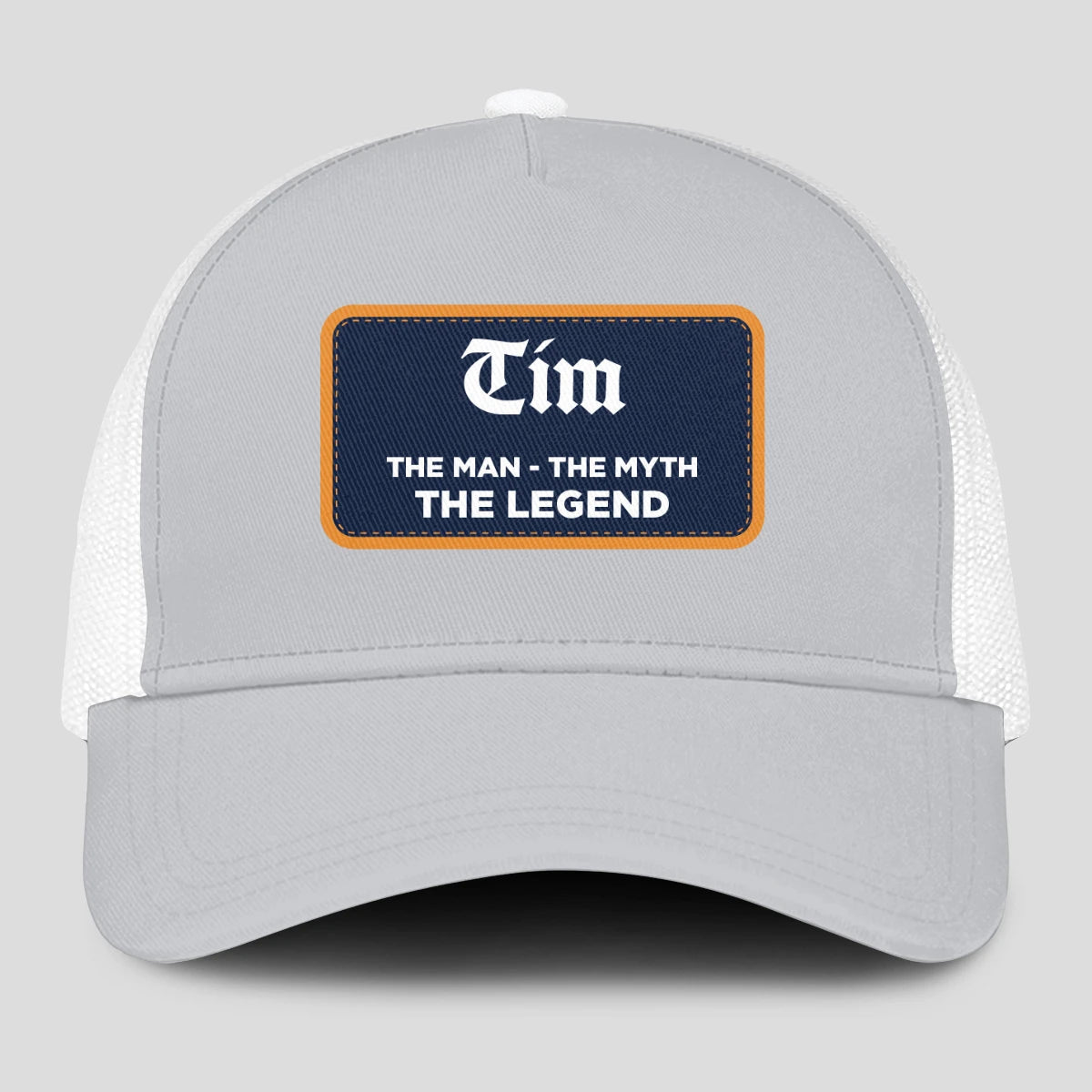 The Man The Myth The Legend Gray Mesh Cap TIM 13K1 C204PF