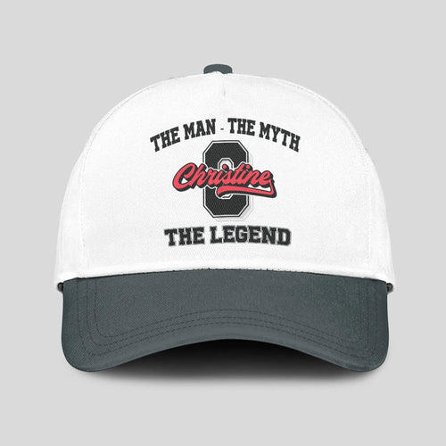 The Man The Myth The Legend Custom Initial Letter And Name Cap CHRISTINE 13K1 C38PF