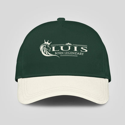 Born Legendary Lion Logo Sage Green And Beige Cap LUIS 13K1 C182PF