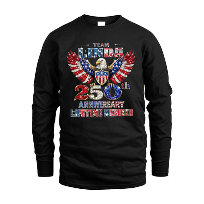 LINDA 13K1-523 Personalized "Team...Lifetime Member" America 250 Design