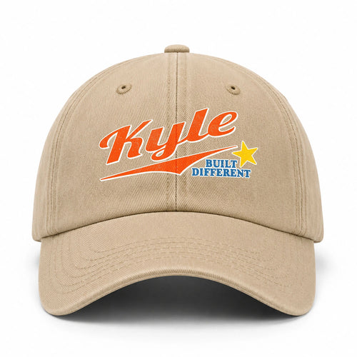 Your Name Built Different Logo Washed Cap KYLE 13K1 C56PF