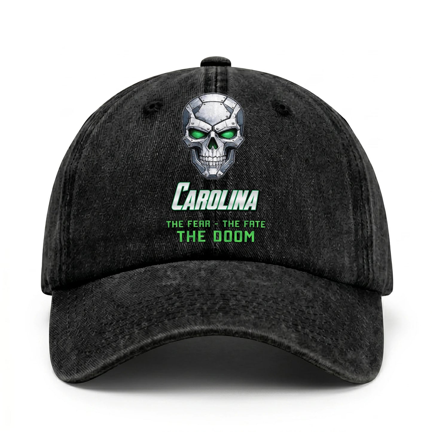 The Fear The Fate The Doom Skull Washed Cap CAROLINA 13K1 C99PF