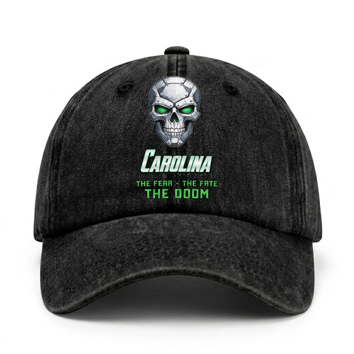 The Fear The Fate The Doom Skull Washed Cap CAROLINA 13K1 C99PF