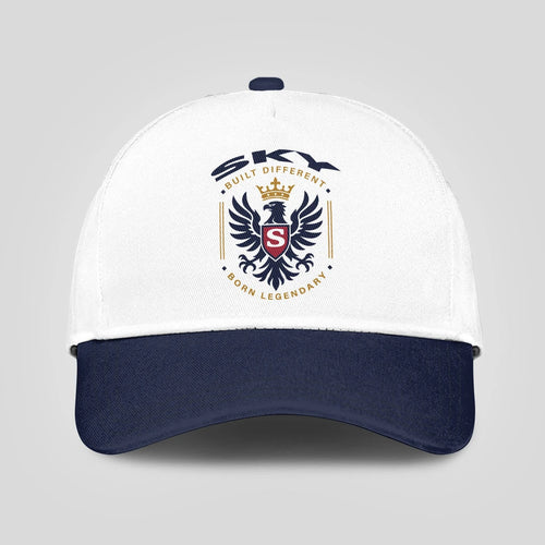 Built Different Born Legendary Elegant Blue And White Cap SKY 13K1 C76PF