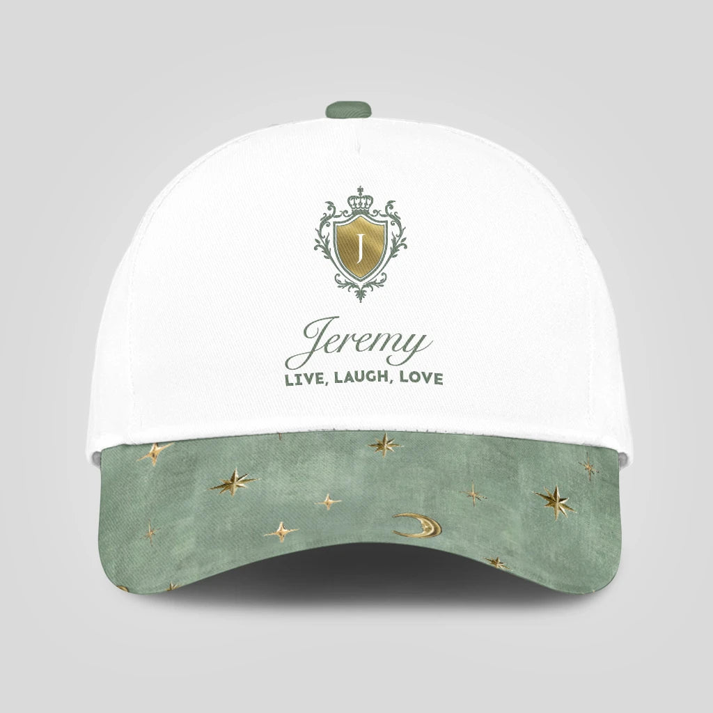 Live Laugh Love Stars And Moon Green Cap JEREMY 13K1 C124PF