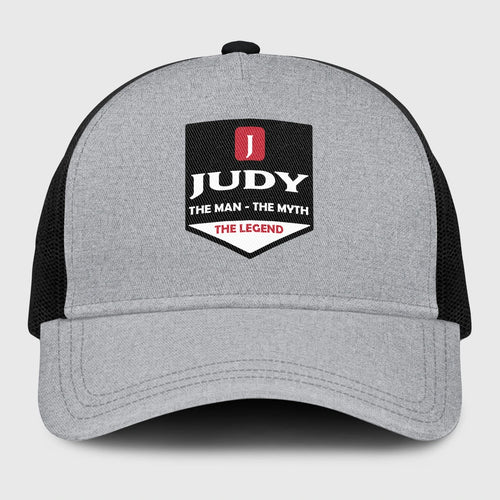 The Man The Myth The Legend Gray Mesh Cap JUDY 13K1 C189PF