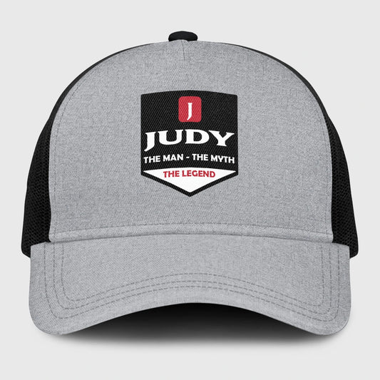 The Man The Myth The Legend Gray Mesh Cap JUDY 13K1 C189PF