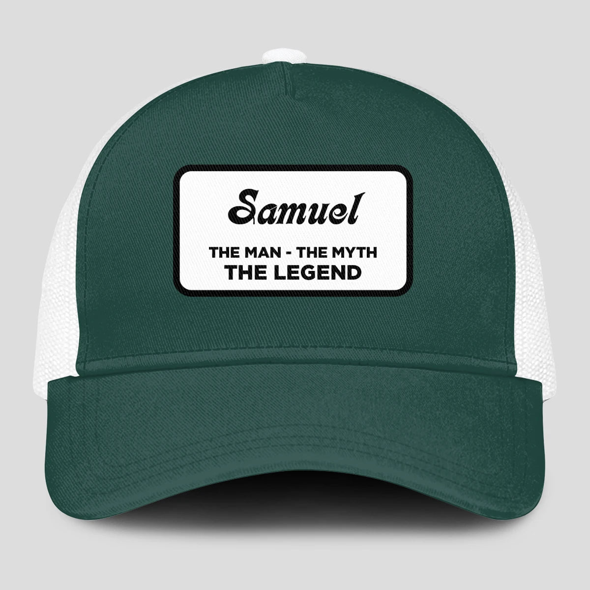 The Man The Myth The Legend Green And White Mesh Cap SAMUEL 13K1 C198PF