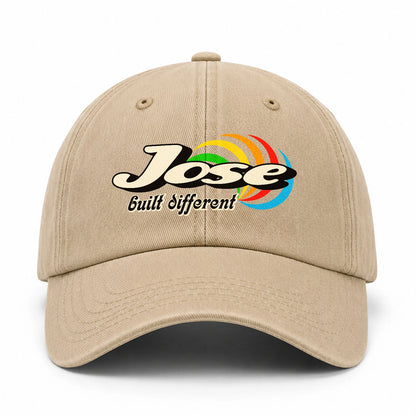 Your Name Built Different Retro Washed Cap JOSE 13K1 C55PF