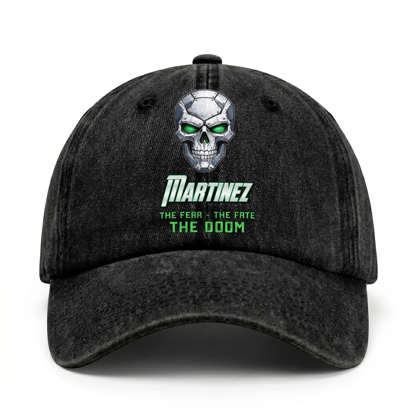The Fear The Fate The Doom Skull Washed Cap MARTINEZ 13K1 C99PF