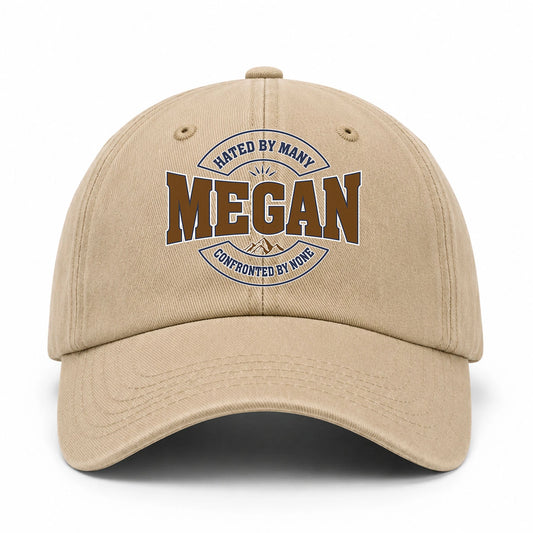 Hated By Many Confronted By None Washed Cap MEGAN 13K1 C36PF