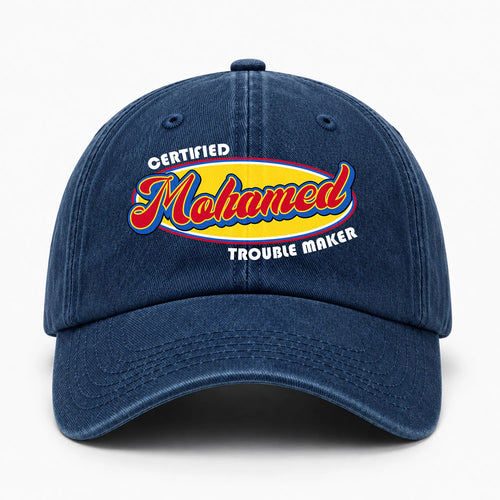 Certified Your Name Trouble Maker Washed Cap MOHAMED 13K1 C73PF