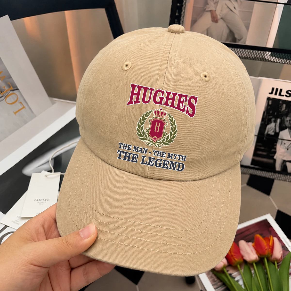 The Man The Myth The Legend Royal Khaki Cap HUGHES 13K1 C116PF