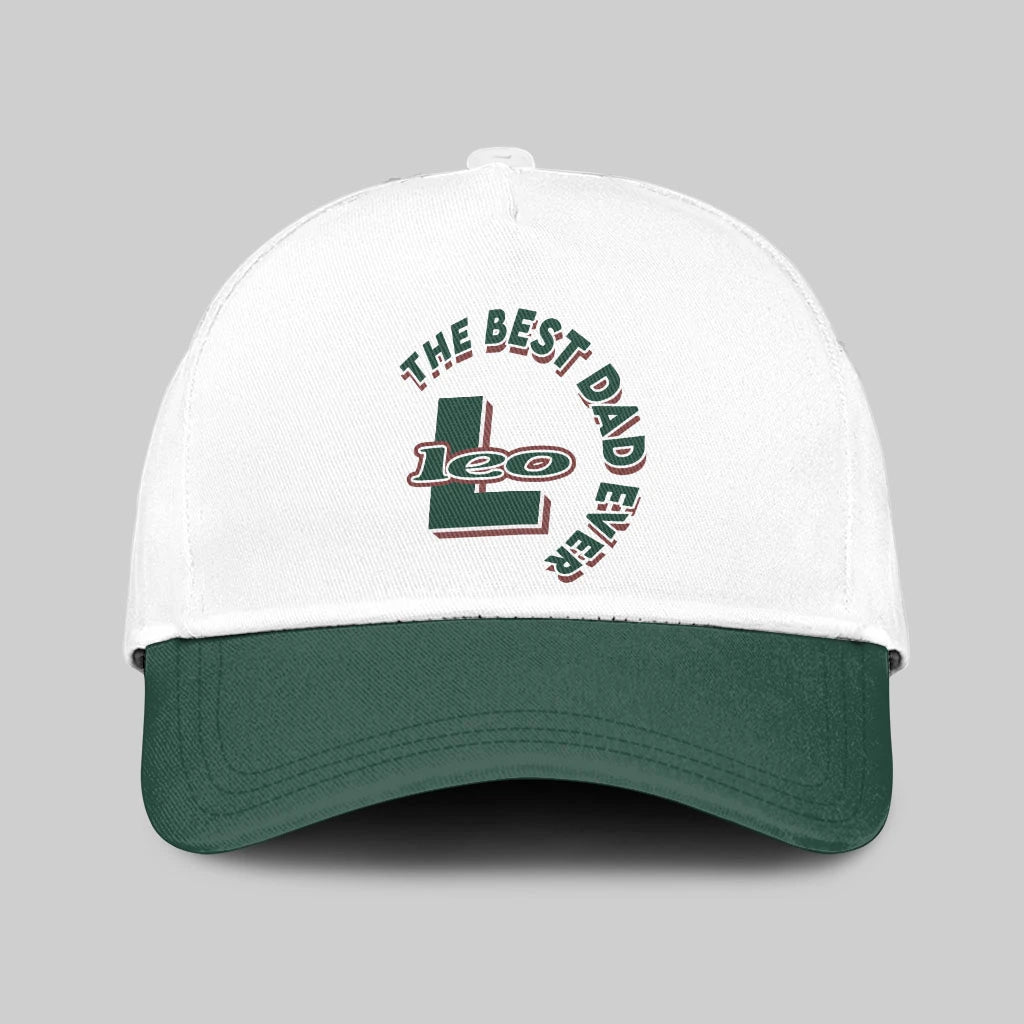 The Best Dad Ever Custom Name Cap LEO 13K1 C35PF