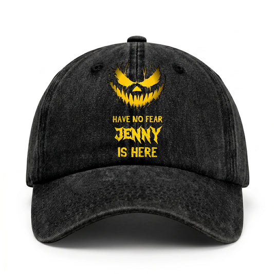 Have No Fear Your Name Is Here Jack O' Lantern Washed Cap JENNY 13K1 C135PF
