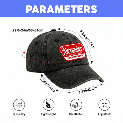 Built Different Born Legendary Red Logo Washed Cap ALEXANDER 13K1 C63PF