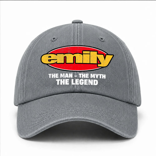 The Man The Myth The Legend Vintage Logo Washed Cap EMILY 13K1 C162PF