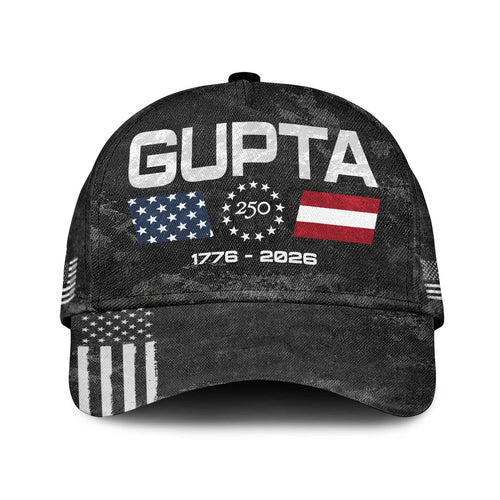 GUPTA 13K1-C13PF 250th Anniversary Patriotic Baseball Cap 1776–2026