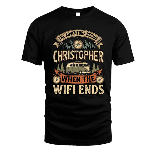 CHRISTOPHER 13K1-547 The Adventure Begins Name When The Wifi Ends