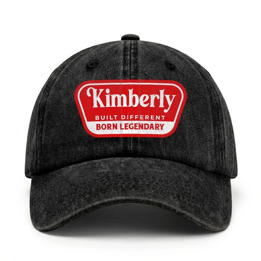 Built Different Born Legendary Red Logo Washed Cap KIMBERLY 13K1 C63PF