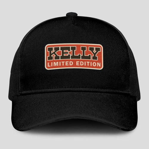 Limited Edition Red Logo Black Mesh Cap KELLY 13K1 C215PF