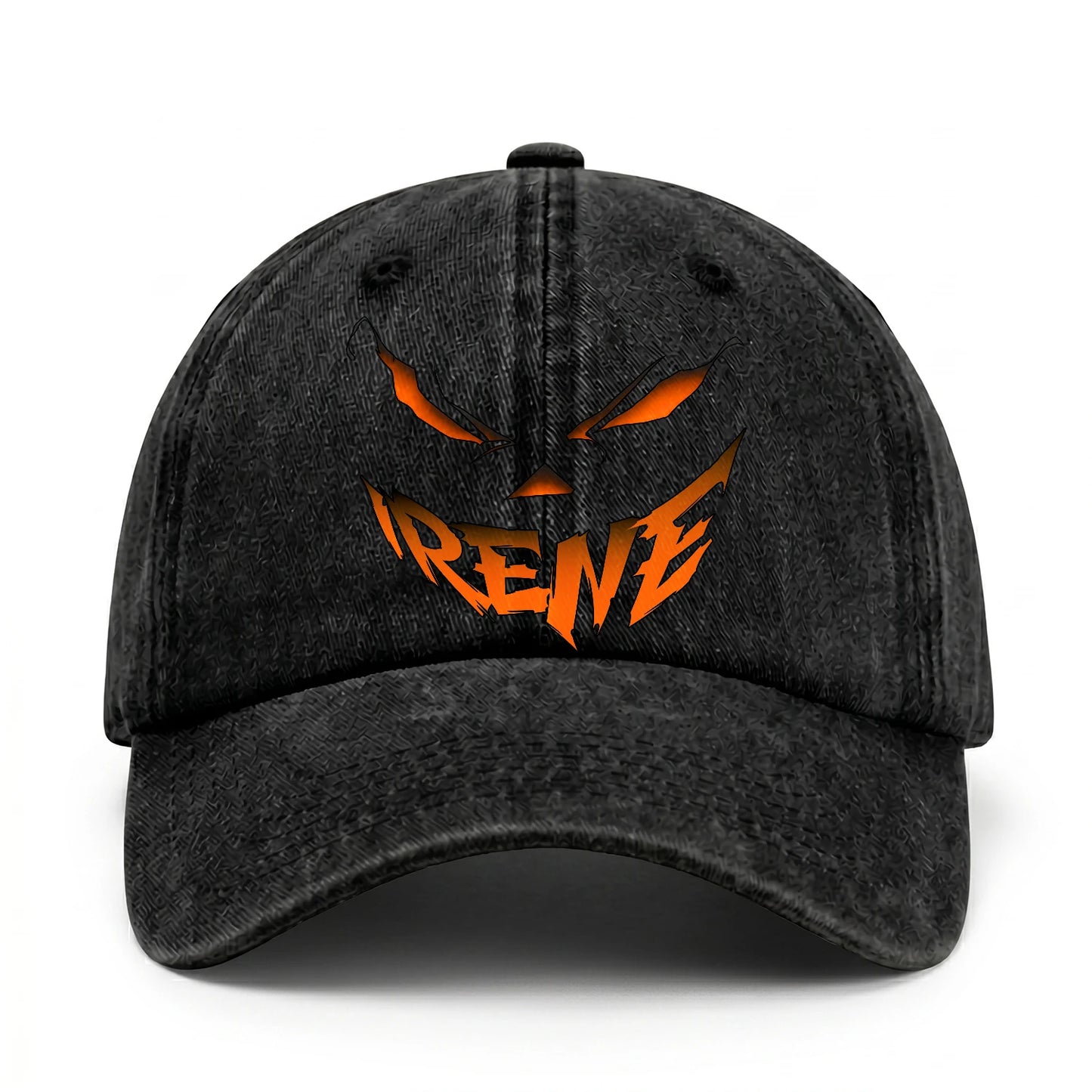 Your Name Jack O' Lantern Halloween Washed Cap IRENE 13K1 C100PF