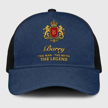 The Man The Myth The Legend Royal Blue Mesh Cap BARRY 13K1 C187PF