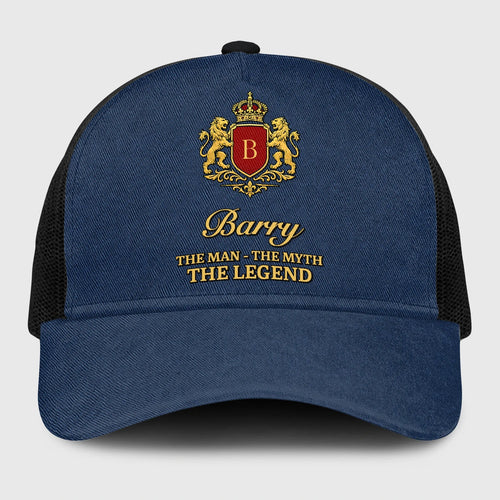 The Man The Myth The Legend Royal Blue Mesh Cap BARRY 13K1 C187PF