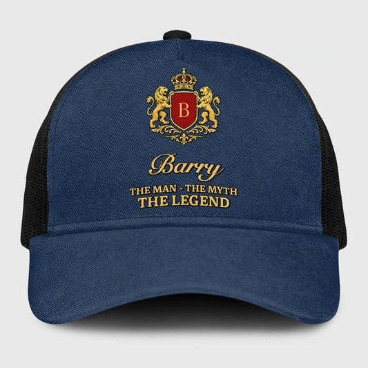 The Man The Myth The Legend Royal Blue Mesh Cap BARRY 13K1 C187PF