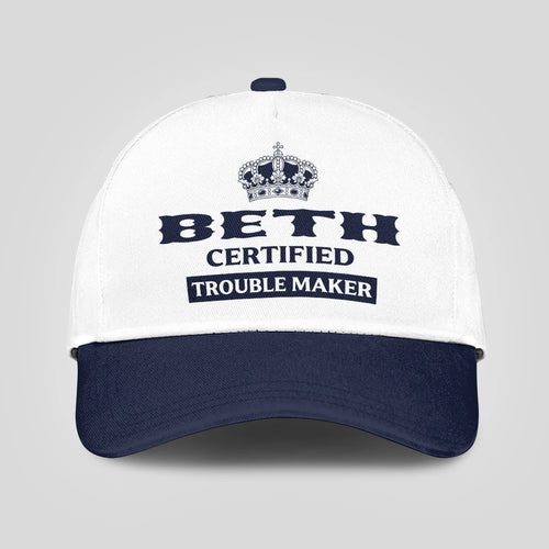 Certified Your Name Trouble Maker Washed Cap BETH 13K1 C148PF