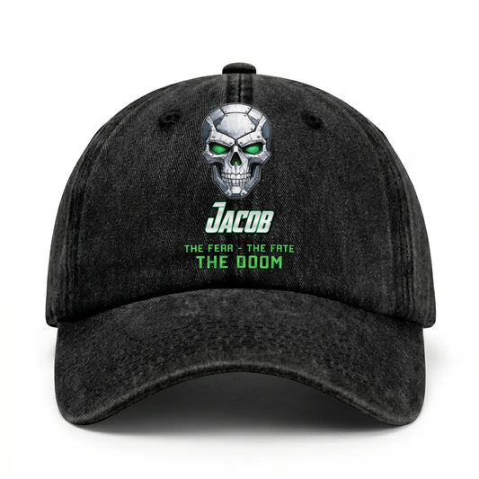 The Fear The Fate The Doom Skull Washed Cap JACOB 13K1 C99PF