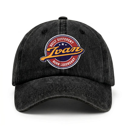Built Different Born Legendary Logo Washed Cap IVAN 13K1 C65PF