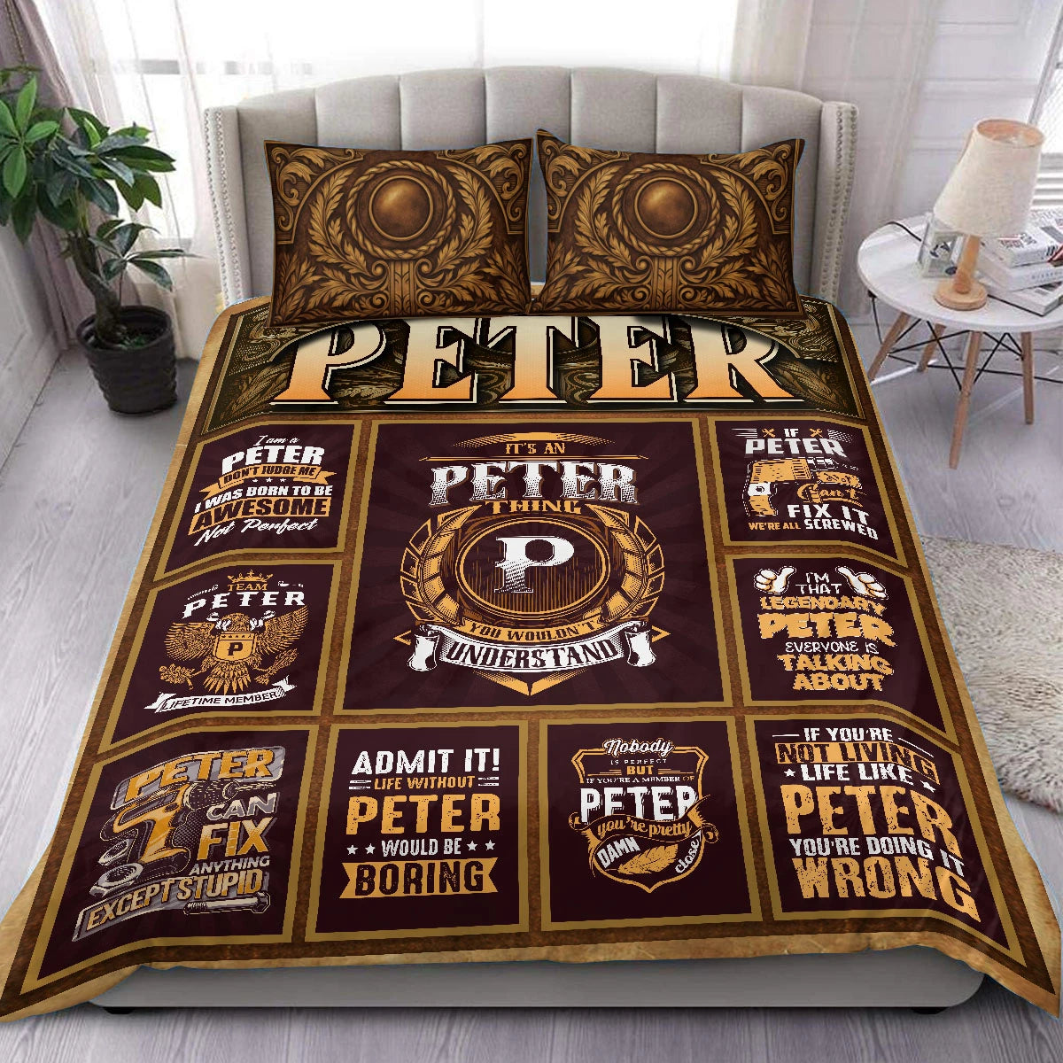 PETER Limited Edition Personalized Bedding Set 13K1-BS3