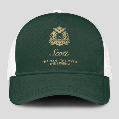 The Man The Myth The Legend Sage Green Mesh Cap SCOTT 13K1 C192PF