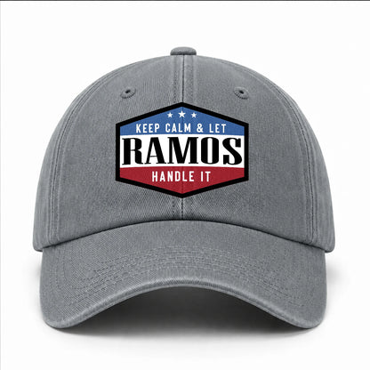 Keep Calm & Let Your Name Handle It Washed Cap RAMOS 13K1 C87PF