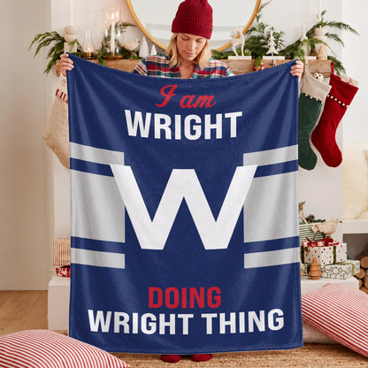 I'm Name Doing Name Things Navy Fleece Blanket WRIGHT 13K1 BK51
