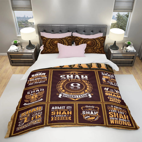 SHAH Limited Edition Personalized Bedding Set 13K1-BS3