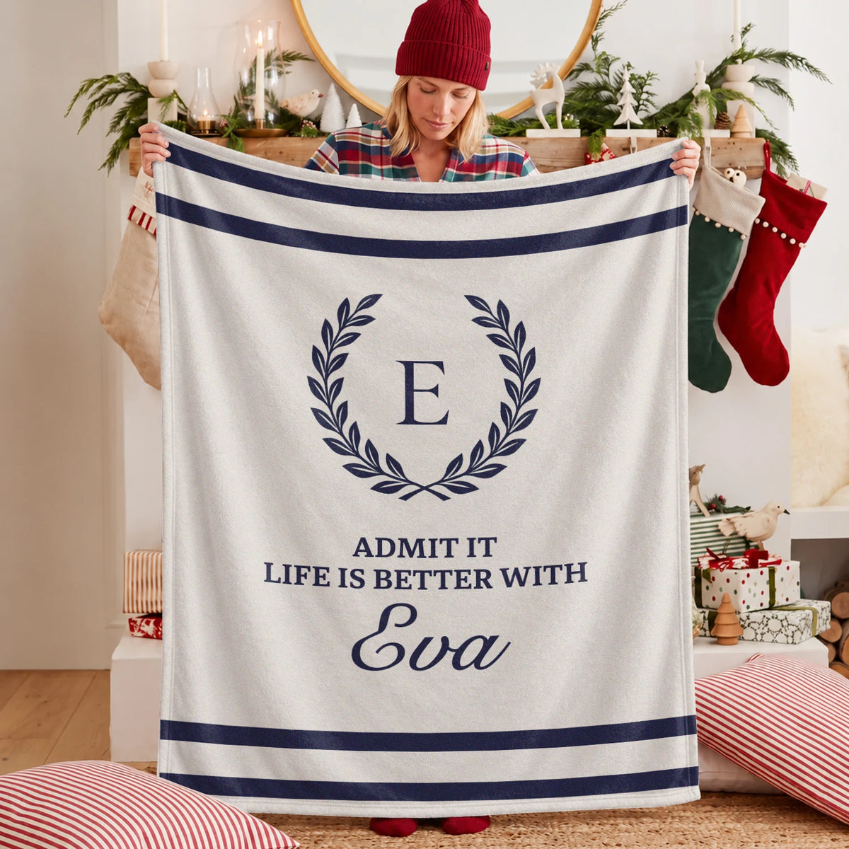 Admit It Life Is Better With Your Name Vintage Fleece Blanket EVA 13K1 BK40