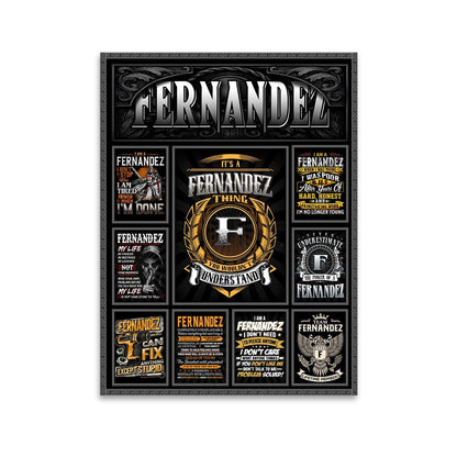 FERNANDEZ Personalized Sponge Floor Mat – Custom Printed Home Decor 13K1-AR2