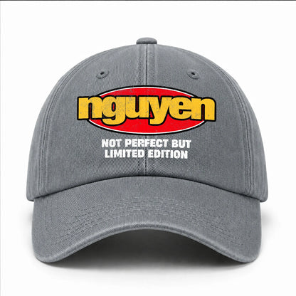 Your Name Not Perfect But Limited Edition Red Logo Washed Cap NGUYEN 13K1 C84PF